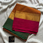 Subtle Weaves | Muted Orange Chettinadu Cotton Saree