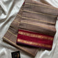 Devendra Saree – Mocha Taupe | Handloom Vegan silkcotton