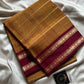 Devendra Saree – Mustard | Handloom Vegan silkcotton