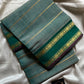 Devendra Saree – Sage Teal | Handloom Vegan silkcotton