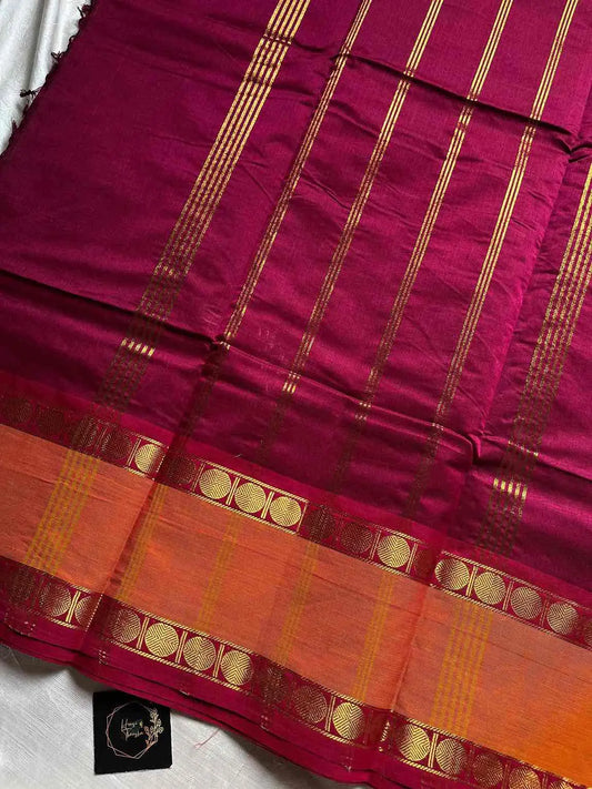 Throne Edit – Magenta Mercerised Kanchi Cotton