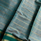 Devendra Saree – Sage Teal | Handloom Vegan silkcotton