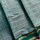 Devendra Saree – Sage Teal | Handloom Vegan silkcotton