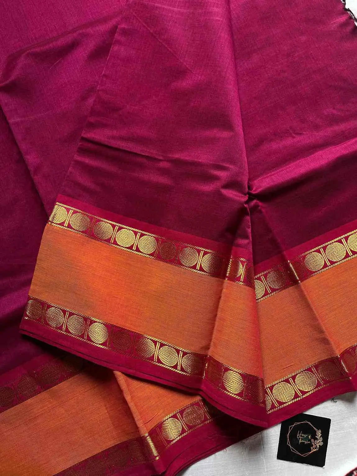 Throne Edit – Magenta Mercerised Kanchi Cotton