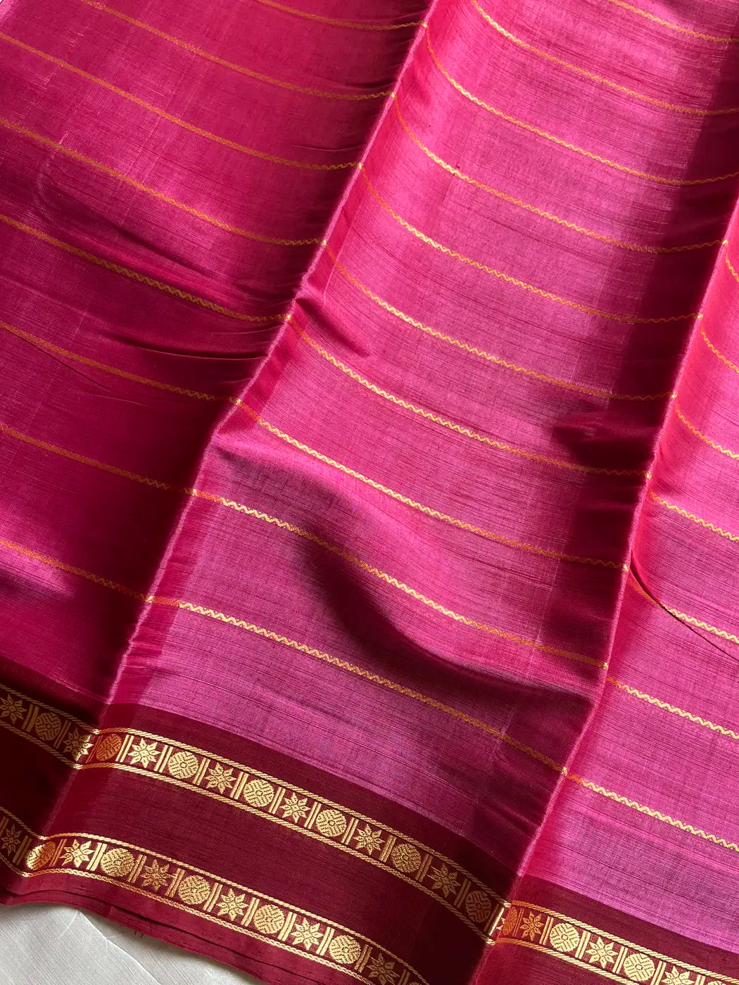 Devendra Saree – Pink | Handloom Vegan Silkcotton