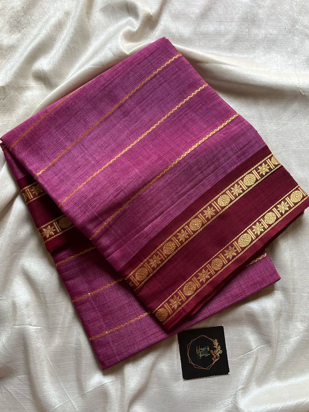 Devendra Saree – Rani Magenta | Handloom Vegan silkcotton