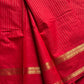 Zari Edition | Red Kanchi Cotton Saree