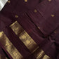 Throne Edit – Deep Coffee Brown Chettinadu Cotton Saree