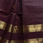 Throne Edit – Deep Coffee Brown Chettinadu Cotton Saree