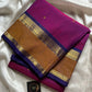 Throne Edit – Magenta Purple 120 Counts Mercerised Kanchi Cotton Saree