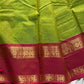 Royal Drapes – Green Zari Checks Kanchi Cotton Saree