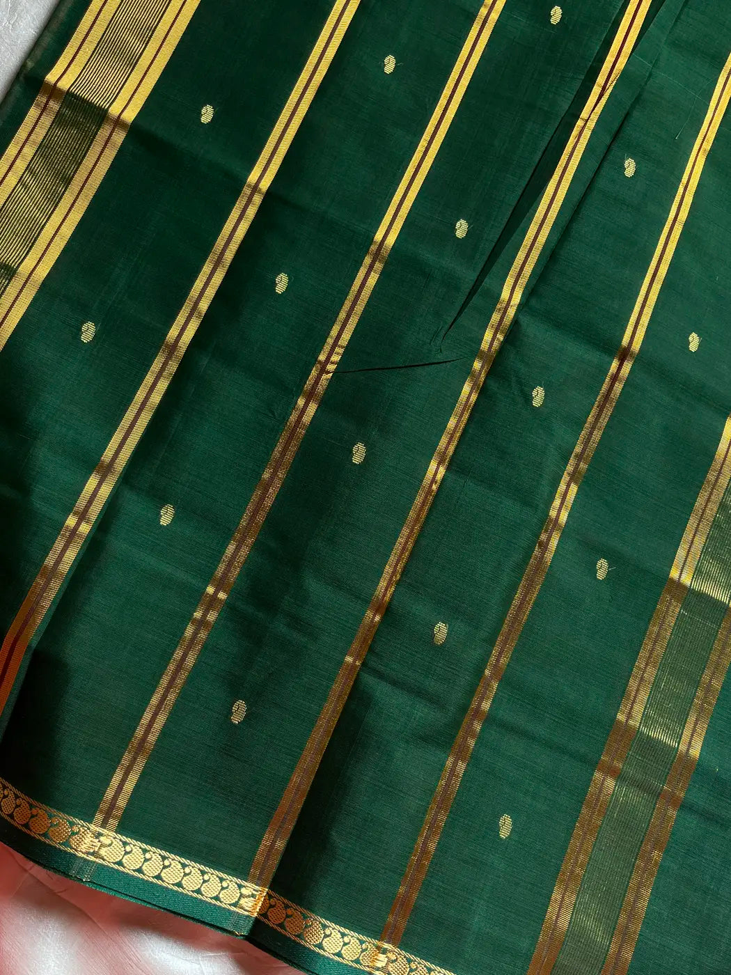 Vegan Silk Saree – Bronze | Handloom