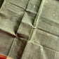Vegan Silk Saree – Olive green | Handloom