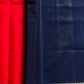 Vegan Silk Saree – Coral Red | Handloom