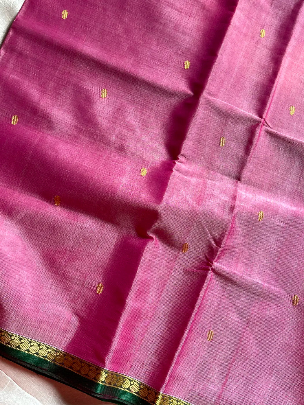 Vegan Silk Saree – Rose | Handloom