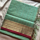 Kanchi SilkCotton Saree - Pastel Teal