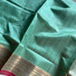 Kanchi SilkCotton Saree - Pastel Teal