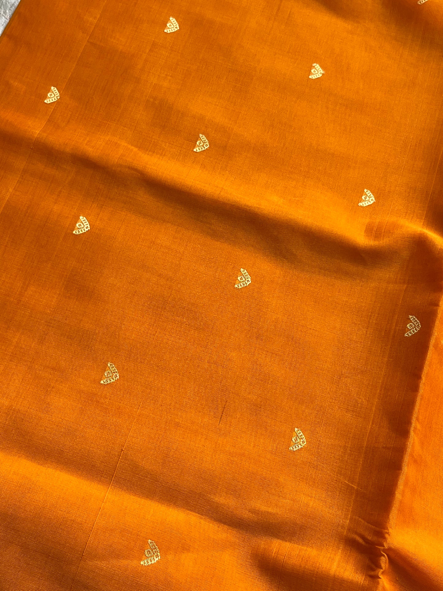 Vegan Silk Saree – Yellow | Handloom Art Silk