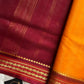 Vegan Silk Saree – Yellow | Handloom Art Silk