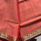 Vegan Silk Saree – Pastel Peach Handloom Art Silk