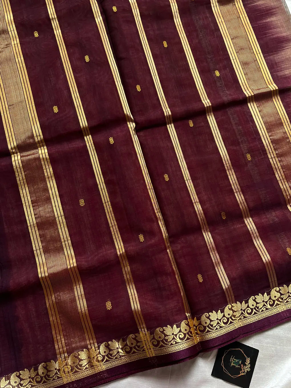 Vegan Silk Saree – Pastel Peach Handloom Art Silk