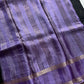 Banarasi Crepe Silk Saree – Black & Lavender