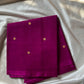 Vegan Silk Saree – Magenta | Handloom