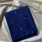Vegan Silk Saree – Blue | Handloom