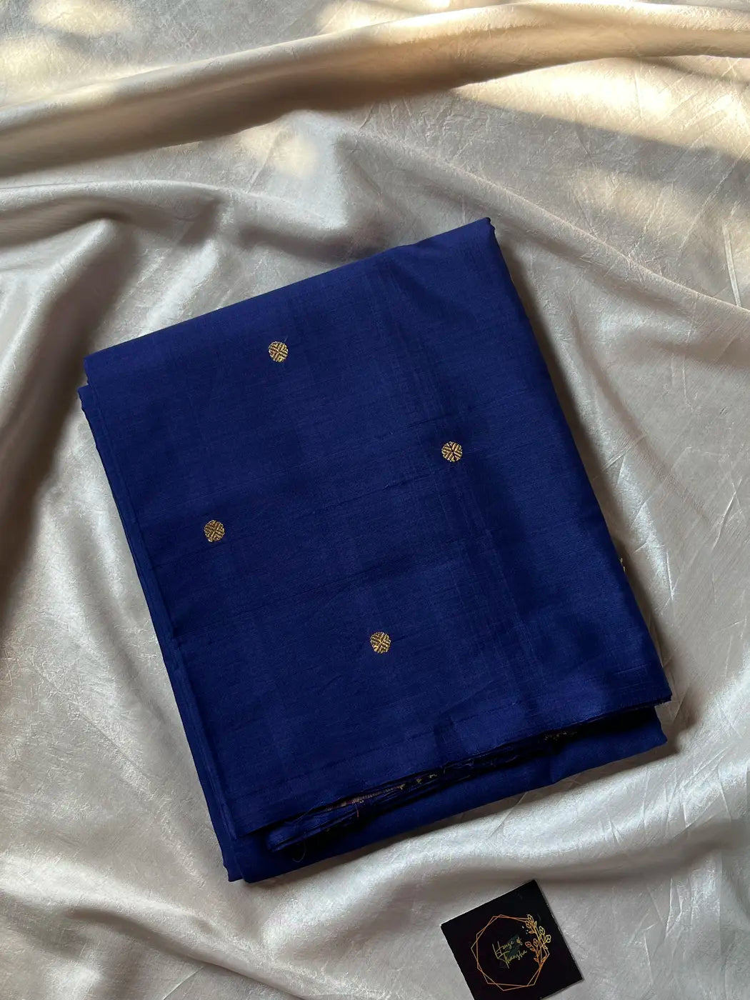 Vegan Silk Saree – Blue | Handloom