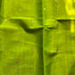 Vegan Silk Saree – Parrot Green | Handloom