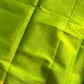 Vegan Silk Saree – Parrot Green | Handloom