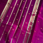 Vegan Silk Saree – Magenta | Handloom