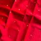 Vegan Silk Saree – Coral Red | Handloom