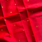 Vegan Silk Saree – Coral Red | Handloom