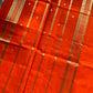 Vegan Silk Saree – Orange | Handloom