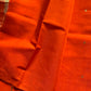 Vegan Silk Saree – Orange | Handloom