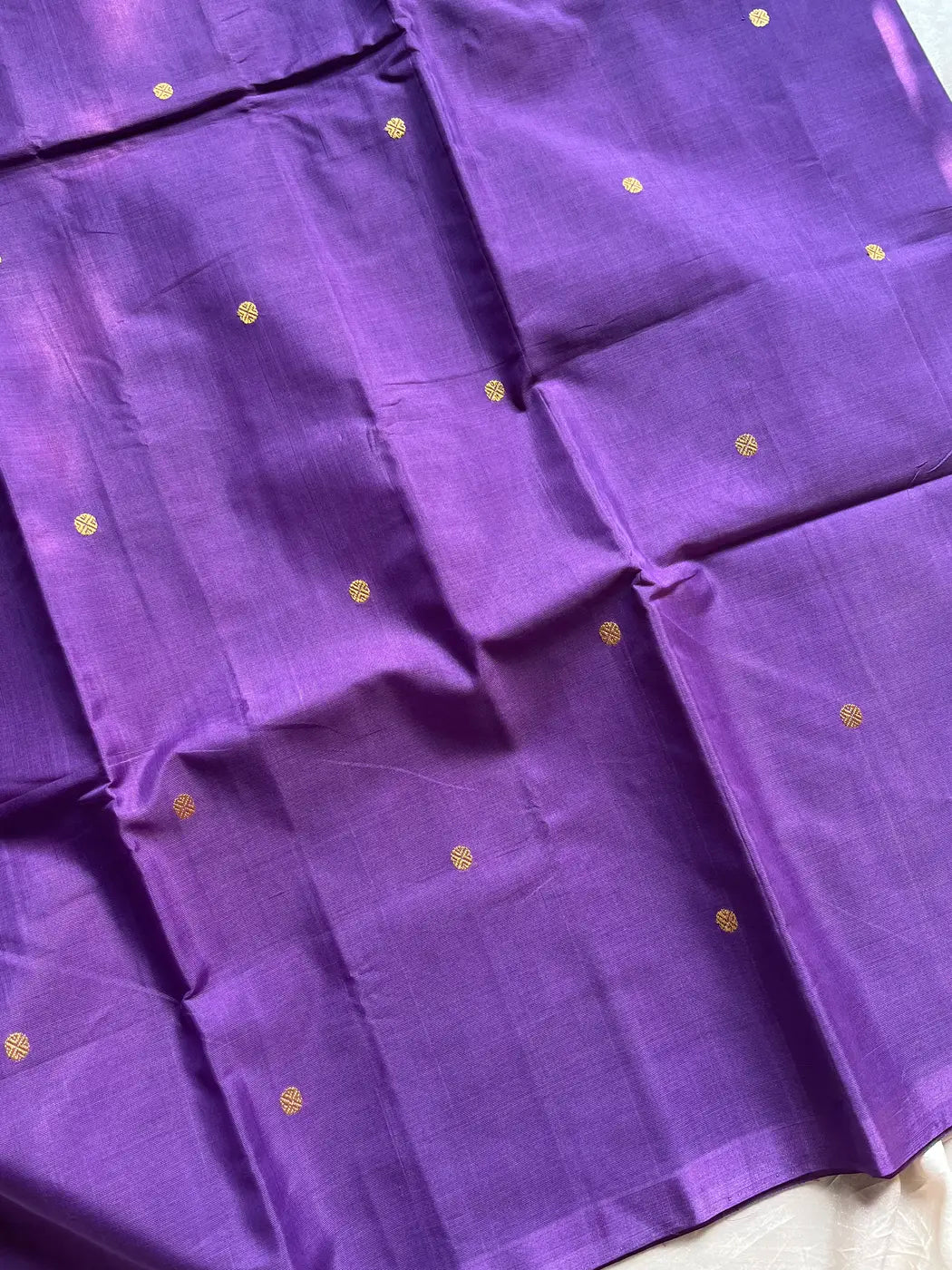 Vegan Silk Saree – Lavender | Handloom