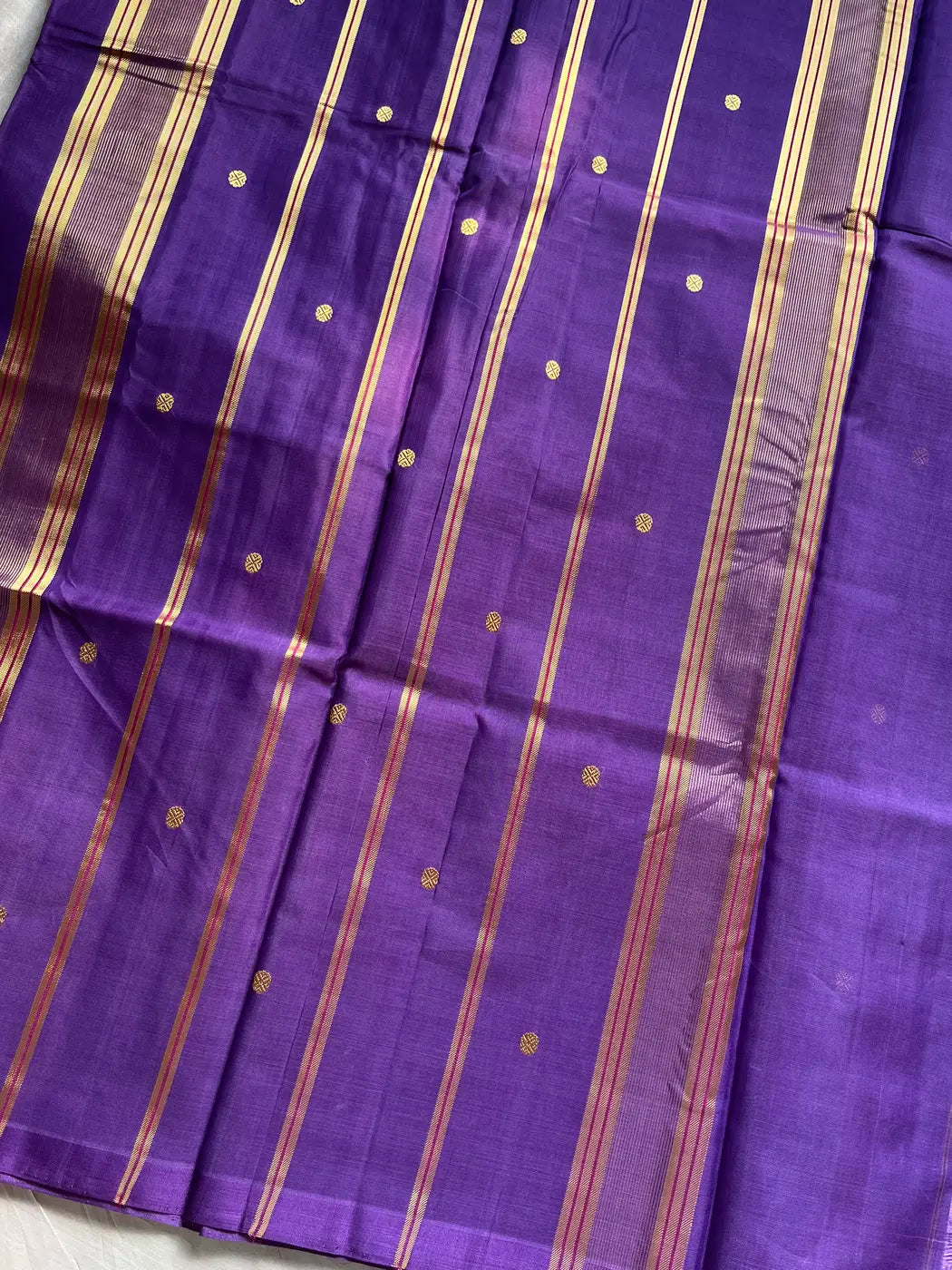 Vegan Silk Saree – Lavender | Handloom