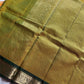 Throne Edit Green Checks 120-Count mercerised Kanchi Cotton Saree by House of Thansha