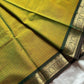 Throne Edit Green Checks 120-Count mercerised Kanchi Cotton Saree by House of Thansha