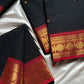 Vintage Loom Edit | Black Kanchi Cotton Saree