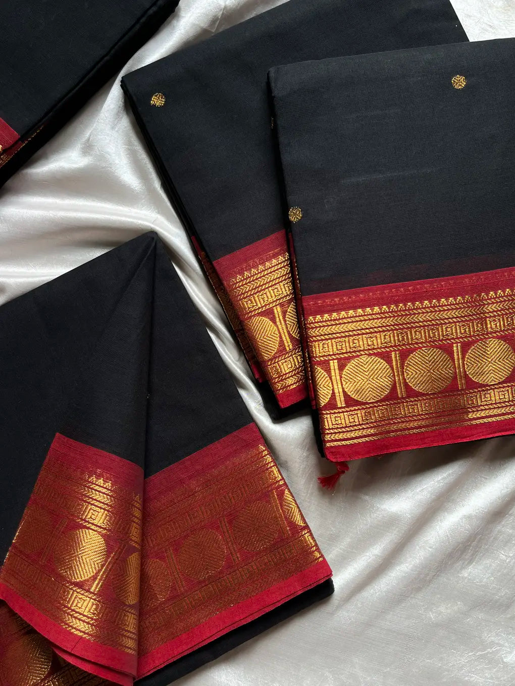Vintage Loom Edit | Black Kanchi Cotton Saree
