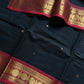 Vintage Loom Edit | Black Kanchi Cotton Saree