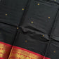 Vintage Loom Edit | Black Kanchi Cotton Saree