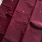 Heirloom Kanchi - Dark Coffee Brown Kanchi Cotton Saree