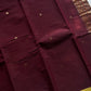 Heirloom Kanchi - Dark Coffee Brown Kanchi Cotton Saree