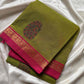 Zari & Thread Edit | Kanchi Cotton saree– Green