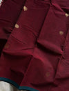 Heirloom Kanchi - Maroon Kanchi Cotton Saree