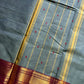 Vintage Looms | Mist Grey Chettinadu Cotton Saree