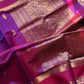 Kanchi Silkcotton Saree - Magenta
